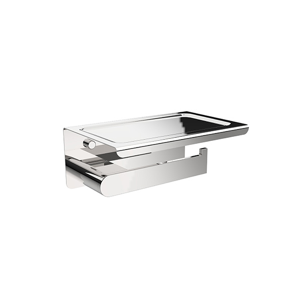 V04 Suporte de papel higiênico com prateleira